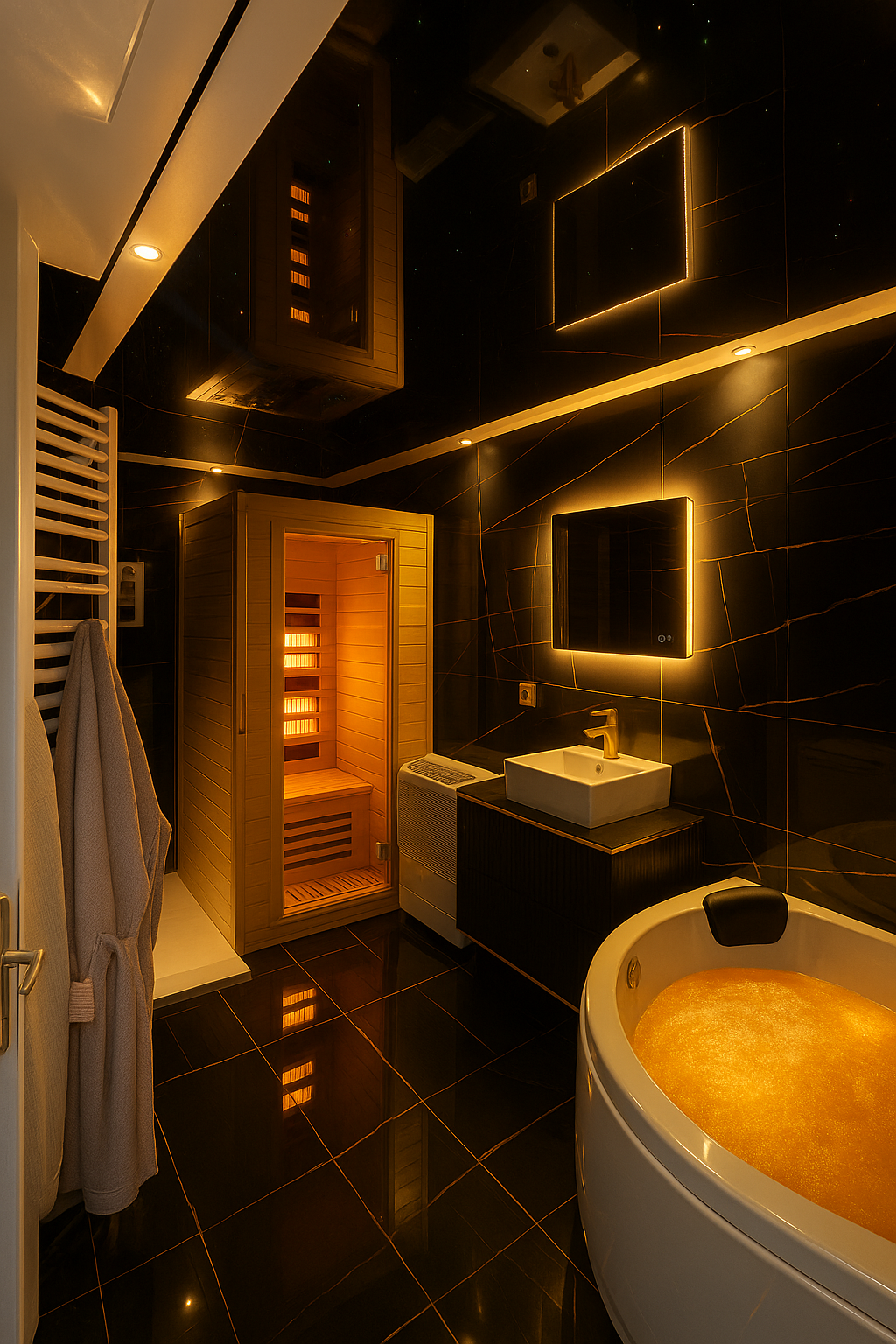 Galaxy Room Troyes - Salle de bain luminothérapie